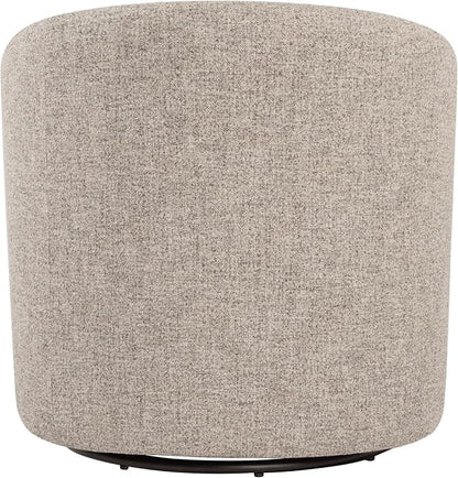 HomePop 360° Swivel Barrel Accent Chair - Midtone Gray Fabric