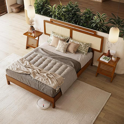 Neil Bed Frame - Queen - Milk Chocolate