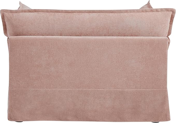ERYE 47" Chenille Upholstered Accent Chair Wide Seat Armchair for Living Room Bedroom, Modern Upholstered Armchair W/ 2 Pillows and USB-C Ports for Home Apartment Office