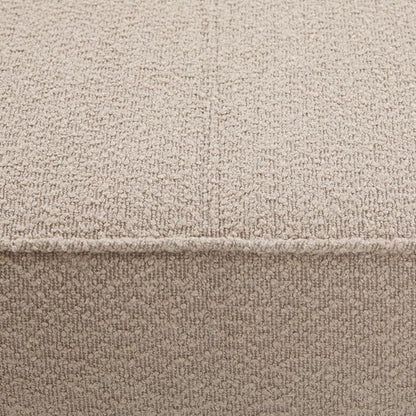 Christopher Knight Home Hillman Boucle Fabric Ottoman with Wood Frame,Rectangular Footrest Bench,Non Storage Ottoman Bench for Living Room Bedroom Entryway Home Decor,Light Brown