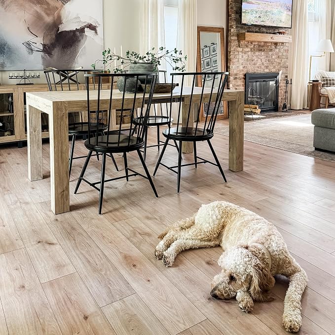 Mobili Fiver, Iacopo Extendable Dining Table, 55.1(86.6) x35.4 in, Oak, for 6-10 People, Expandable Dining Table for Kitchen, Living Room, Italian Furniture
