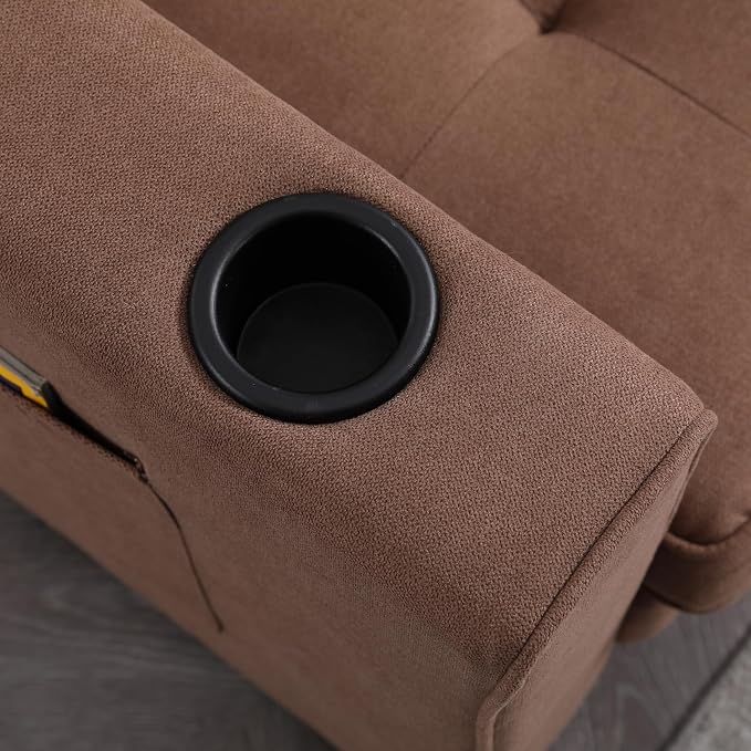ERYE Foldable Loveseat Sofa Convertible Pull Out Sleeper Sofabed,2 Seat Tufted Upholstered Sofa Modern Convertible Sleeper Couch Bed with Cupholders and Side Pockets