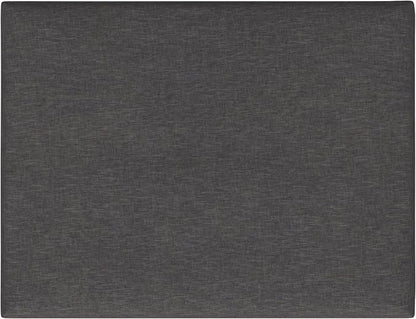SIMPLIHOME Owen Coffee Table Storage Ottoman - 34" Wide x 19" High Upholstered Linen Look Fabric Rectangular Lift-Top Ottoman in Slate Grey, Mid-Century Modern Bench for Living Room with Tapered Legs