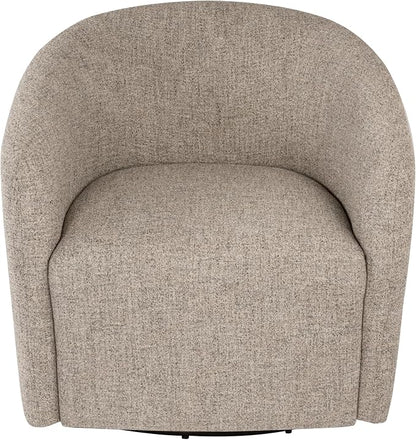 HomePop 360° Swivel Barrel Accent Chair - Midtone Gray Fabric
