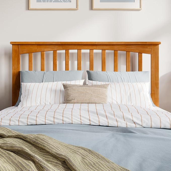 AFI, Mission Full Solid Wood Headboard, Light Toffee