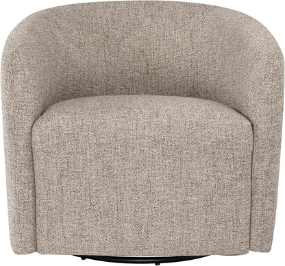 HomePop 360° Swivel Barrel Accent Chair - Midtone Gray Fabric