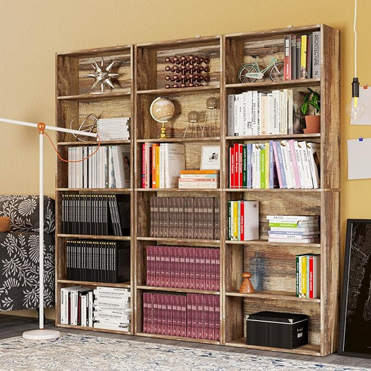 IRONCK Bookshelves and Bookcases Floor Standing 6 Tiers Display Storage Shelves 70 in Tall Bookcase Home Decor Furniture for Home Office, Living Room, Bed Room