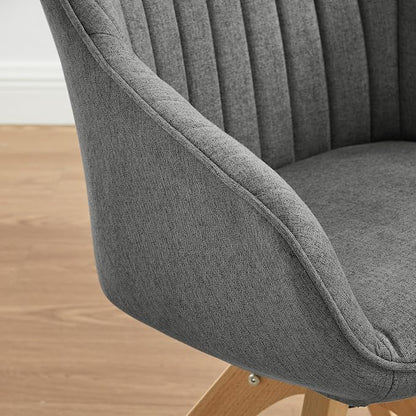 Art Leon Beech Wood Swivel Desk Chair for Home Office, No Wheels