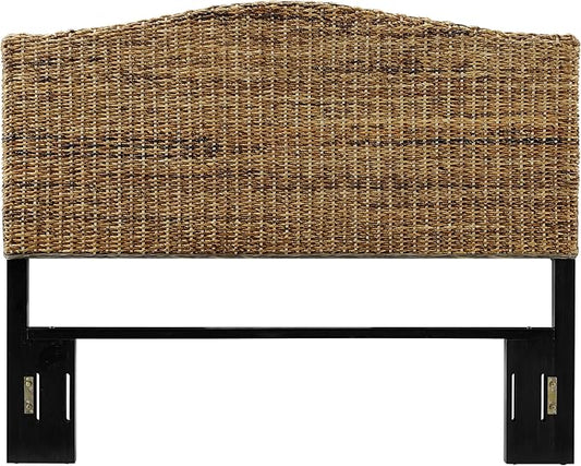 Crosley Furniture Serena Handwoven Natural Fiber Rattan Headboard for Full Size Bed, Banana Leaf