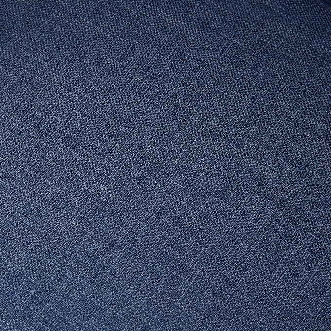 HUIMO Printed Wingback Accent Chair, Linen Upholstered High Back Armchair, Comfy Reading Chair for Living Room Bedroom Study, 300lbs Weight Capacity (2, Navy Blue)
