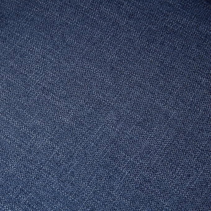 HUIMO Printed Wingback Accent Chair, Linen Upholstered High Back Armchair, Comfy Reading Chair for Living Room Bedroom Study, 300lbs Weight Capacity (1, Navy Blue)