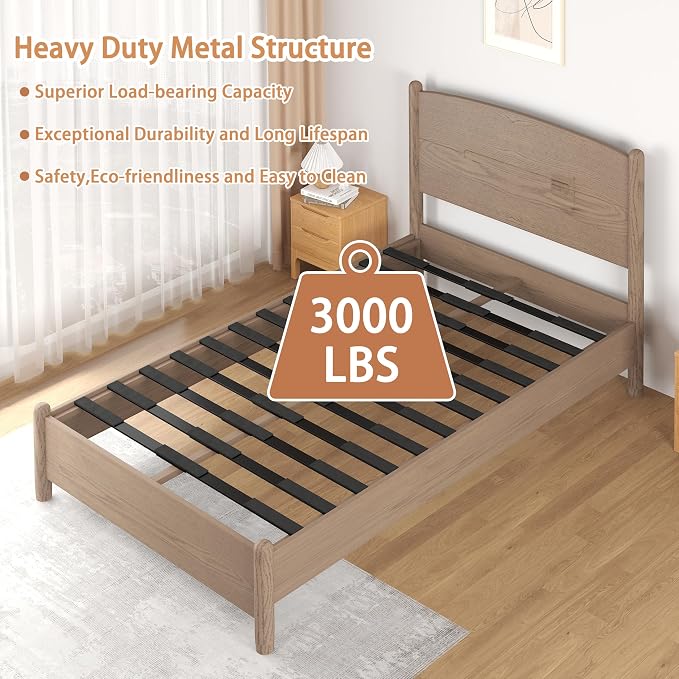 Queen Bed Slats Replacement for Wood/Upholstered/Metal Bed | Metal bed slats, Heavy Duty Low Profile Box Spring Alternative,noise free, anti-slip, Universal fits, bed frame support