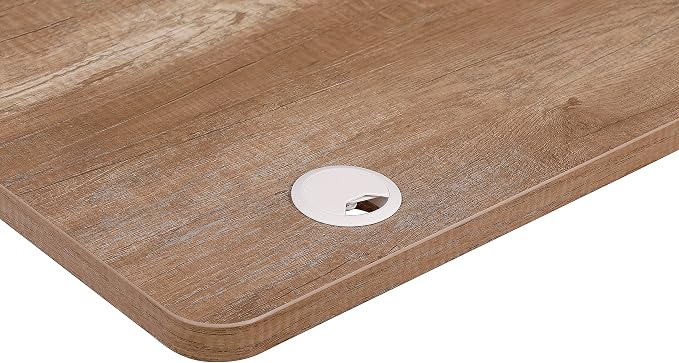 UNICOO Melamine 47.2 x 23.6 Inch Universal Table Top for Standard and Sit to Stand Height Adjustable Home and Office Desk Frames (Tabletop 47.2 - Gray Oak)