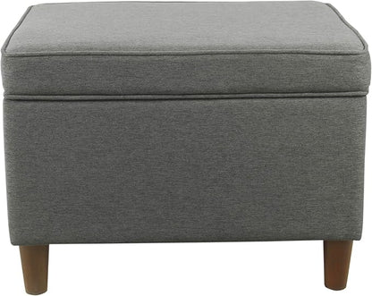 HomePop 24" Storage Ottoman - Gray