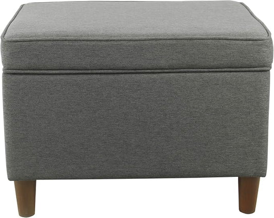 HomePop 24" Storage Ottoman - Gray