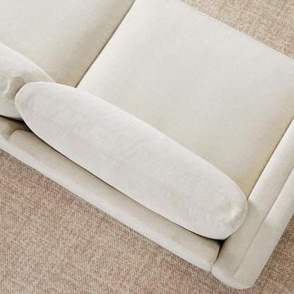 CHITA 83” Super Large Luxury Sectional Modular Sofa, Down Filled, Loveseat, Linen