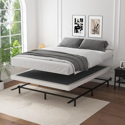 OSASET Low Profile Box Spring King - 3 Inch Box Spring King Heavy Duty Bed Foundation Metal Bed Base Easy Assembly