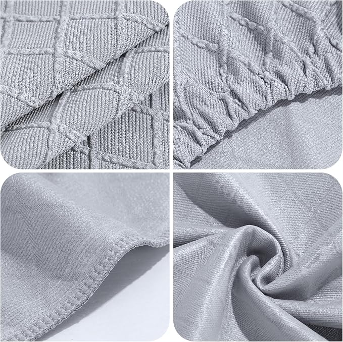 YISUN Stool Covers Rectangle - 4 Pack Stretch Waterproof Saddle Seat Cover Counter Bar Stools Bar Chairs Covers Kitchen Island Chairs Cushion Protector