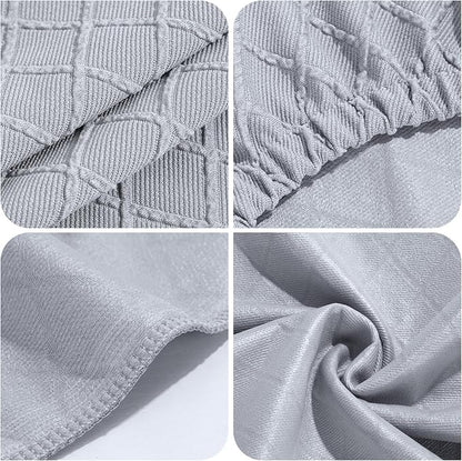 YISUN Stool Covers Rectangle - 4 Pack Stretch Waterproof Saddle Seat Cover Counter Bar Stools Bar Chairs Covers Kitchen Island Chairs Cushion Protector