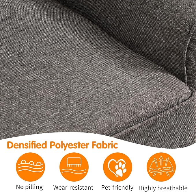 57" Pull Out Sofa Bed with Mattress, Convertible Sofa Bed Loveseat, Twin Sleeper Sofa Couch with Pocketed Coil Seating, Upholstered Fabric Sofa Bed for Small Spaces,Grey