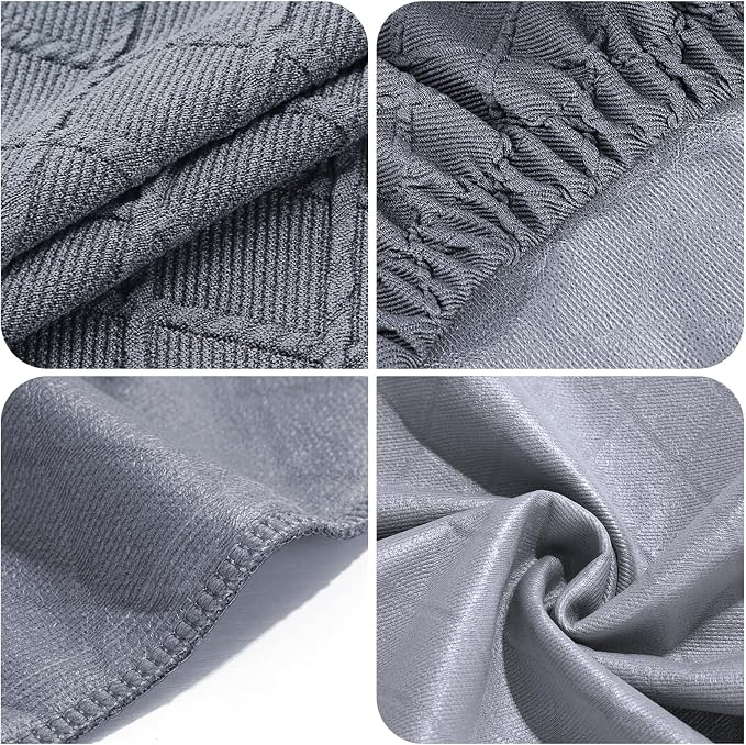 YISUN Stool Covers Rectangle - 4 Pack Stretch Waterproof Saddle Seat Cover Counter Bar Stools Bar Chairs Covers Kitchen Island Chairs Cushion Protector