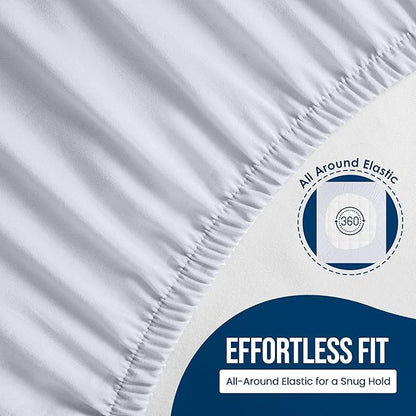 Utopia Bedding Waterproof Mattress Protector California King Size (Pack of 14), Premium Terry Mattress Cover 200 GSM, Breathable, Fitted Style with Stretchable Pockets (White)