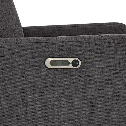 babyGap Harlowe Power Recliner with USB-A and Type-C Ports by Delta Children - Greenguard Gold Certified – Stain-Resistant Performance Fabric is Oeko-TEX Standard 100 Certified, Charcoal