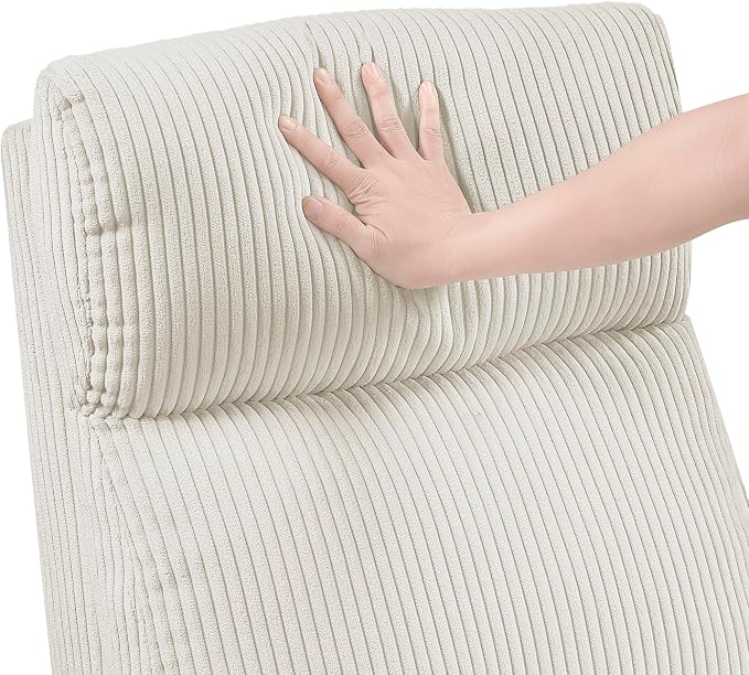 Lexicon Power Lift Recliner Chair for Elderly with Remote Control, Gentle Lift Motion, Side Pocket Armrest, Corduroy Upholstered Electric Recliner for Living Room/Bedroom, Easy Assembly, Beige