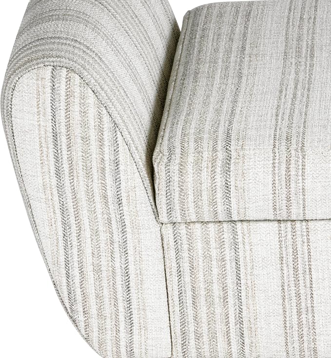 HomePop 60" Modern Storage Bench - Gray Striped Pattern