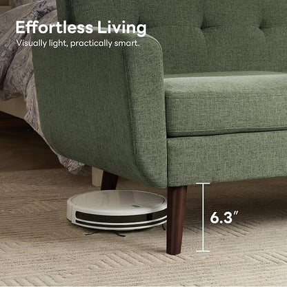 Tbfit Mid Century Modern Sofa Couch, Loveseat & Standard Sofa, Green | linen fabric