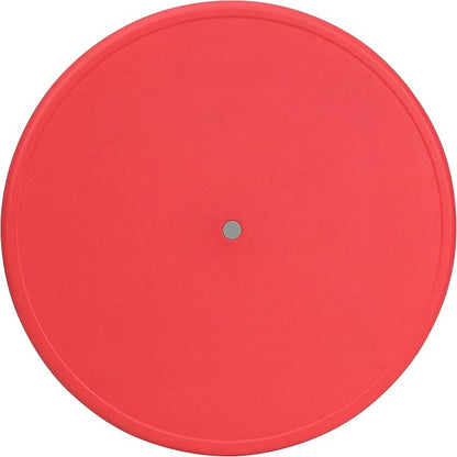 BizChair 33" Round Red Plastic Height Adjustable Activity Table