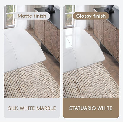 Honyee Extendable Dining Table with Leaf, 65 to 95 Inch Rectangular Sintered Stone, Modern Large Dining Room Table Seats 6 8 10 12, Metal Base, Marble Look for Family Gatherings
