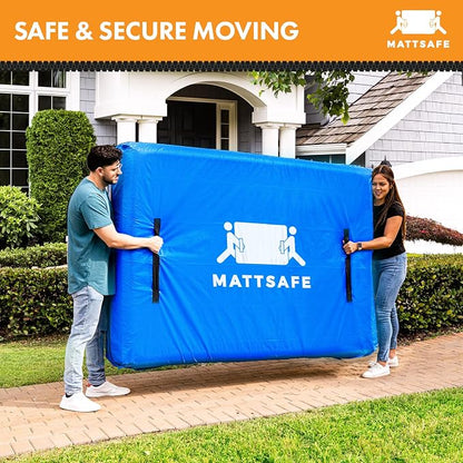 Nordic Elk Mattress Bags for Moving and Storage (King) Heavy Duty Moving Supplies, 8 Sturdy Handles, Strong Zipper, Mattress Cover Bed Bags, Storage Cover Essentials Packing Protector