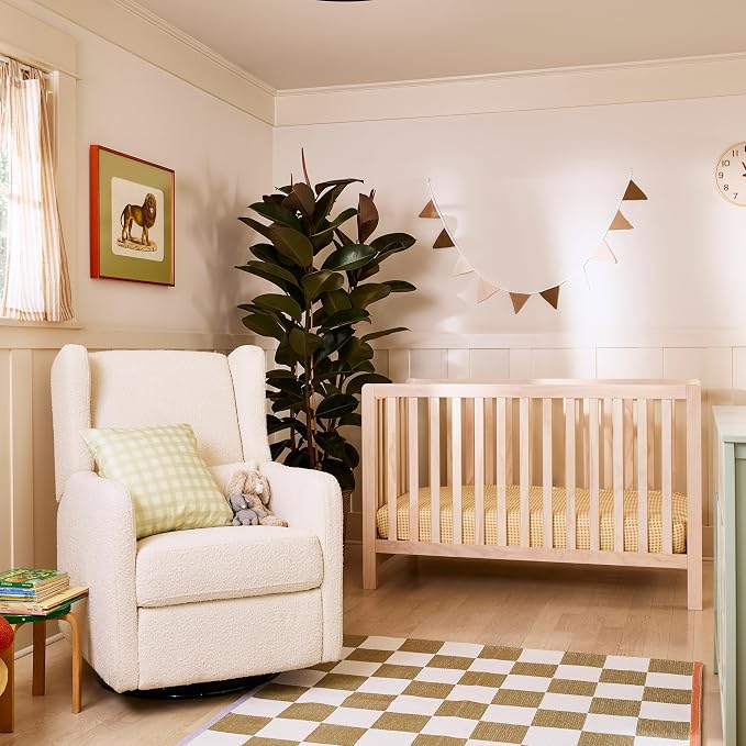 Carter’s by Davinci Colby 4-in-1 Convertible Crib - GREENGUARD Gold Certified Convertible Baby Crib to Toddler Bed, Daybed, Full-Size Bed - Wooden Baby Bed w/Four Adjustable Heights - Washed Natural