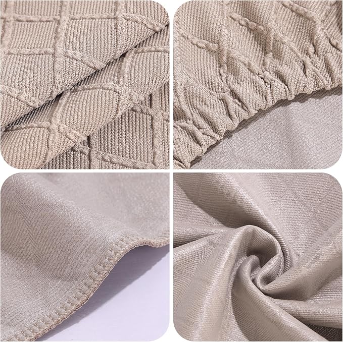 YISUN Stool Covers Rectangle - 2 Pack Stretch Waterproof Saddle Seat Cover Counter Bar Stools Bar Chairs Covers Kitchen Island Chairs Cushion Protector