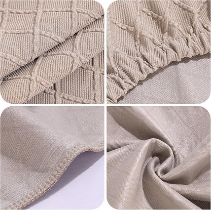 YISUN Stool Covers Rectangle - 4 Pack Stretch Waterproof Saddle Seat Cover Counter Bar Stools Bar Chairs Covers Kitchen Island Chairs Cushion Protector