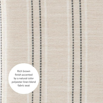 Linon Home Décor Linon 32.5" Backless Claridge Stool Rustic, Natural Bar