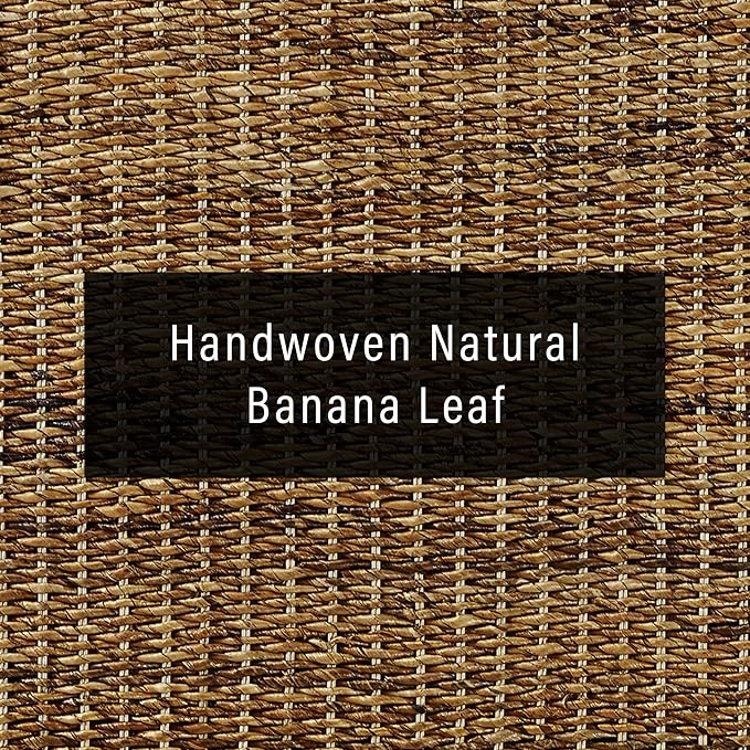 Crosley Furniture Serena Handwoven Natural Fiber Rattan Headboard for Full Size Bed, Banana Leaf