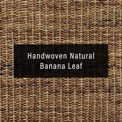 Crosley Furniture Serena Handwoven Natural Fiber Rattan Headboard for Full Size Bed, Banana Leaf