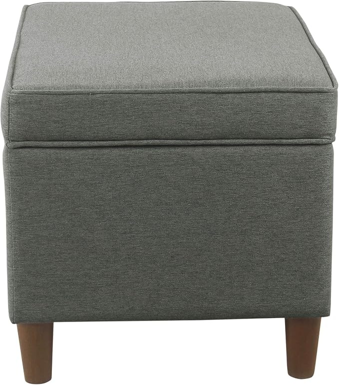 HomePop 24" Storage Ottoman - Gray