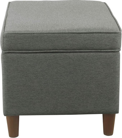 HomePop 24" Storage Ottoman - Gray