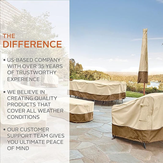 Classic Accessories Veranda Water-Resistant 56 Inch Round Fire Pit Table Cover, Outdoor Firepit Cover