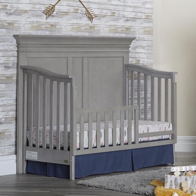 Baby Cache Vienna 4 in 1 Convertible Crib, Ash Grey