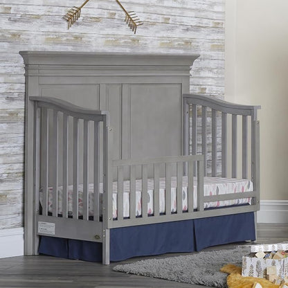 Baby Cache Vienna 4 in 1 Convertible Crib, Ash Grey