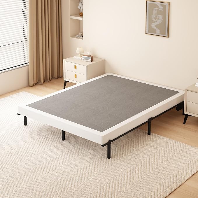 DORITRON 3 Inch Low Profile Box Spring King, 3000lbs Heavy Duty King Size Box Spring Bed Base Metal Mattress Foundation, Easy Assembly, Noise Free
