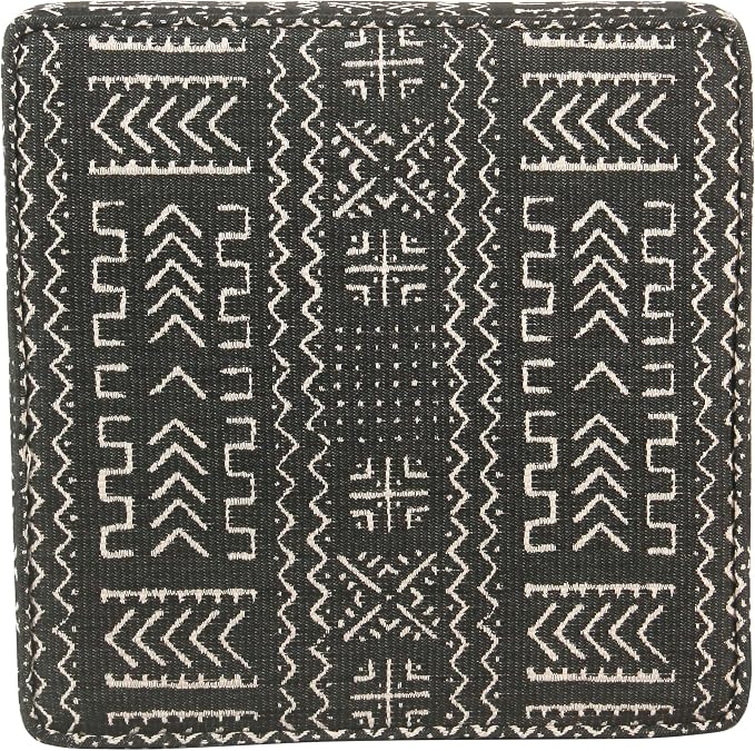 HomePop 18" Classic Square Storage Ottoman - Onyx