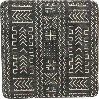 HomePop 18" Classic Square Storage Ottoman - Onyx