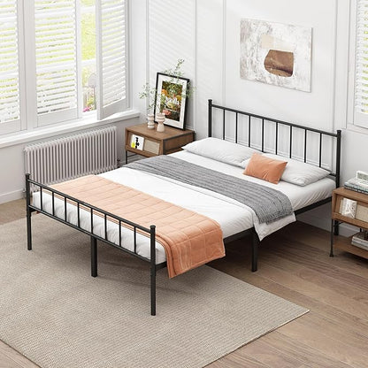 DIIYIV King Metal Bed Frame,Steel Slat Support,Noise Free,Easy Assembly | King Size Bed,Mattress Foundation,Underbed Storage,No Box Spring Needed