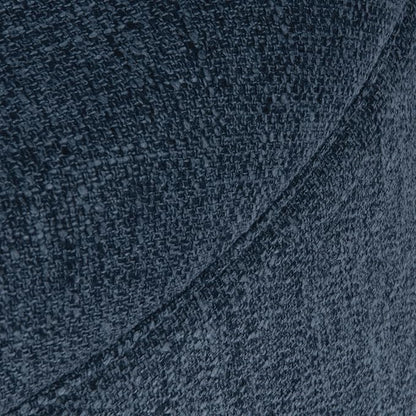HomePop 28" Round Storage Ottoman - Textured Navy
