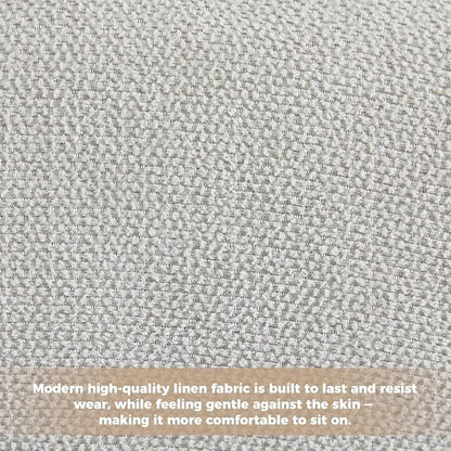Folding Chairs with Cushion Set of 4,Padded Foldable Dining Chairs,Portable Wooden Folding Dining Chairs for Dining Room Kitchen Wedding Party Indoor Linen Walnut Lightgrey